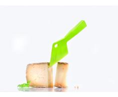 Koziol KANT - Cuchillo de plástico para queso duro, color negro sólido