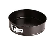 Quid Sweet Grey - Molde de horno desmontable cuadrado , Negro, 26 cm