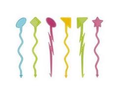 García de Pou 120.8 Agitadores Bebidas Tecno, 18 Cm, Set de 100, Multicolor