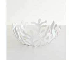 Alessi Mediterraneo - Frutero (25 cm, acero, resina epoxi), color rosa y blanco