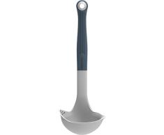Kitchencraft Colourworks – Cucharón de sopa (Multi/colador cuchara, 27 cm (10.5 ), silicona, Classic Gris, 1 x 1 x 1 cm)
