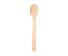 García de Pou 100 Unidades - Cucharillas Café 11 cm Natural Madera