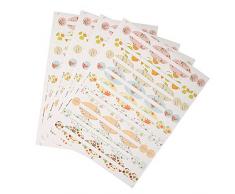 Pegatina Botella Aceite Esencial Etiqueta Cosmética Etiqueta Colorida Botella de Color de Perfume