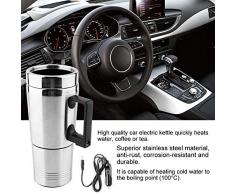 KIMISS 350 / 150ML Caldera del coche, acero inoxidable 12V Caldera automática Café Té Termo Calentador de agua Taza Caldera de viaje