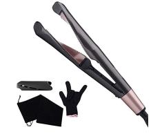 Galapara Curl & Straight Plancha de Pelo Profesional, Alisador y Rizador 2 en 1,termorregulación LED, Multifunción Planchas para el Pelo para Todo Tipo de Cabello, Cerámica,Resultados Profesionales