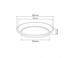 Plato para maceta Terra, color terracota, 33 cm