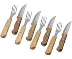 Jamie Oliver Juego Cubertería 8 Piezas Jumbo 4 Cuchillos de Carne y 4 Tenedores