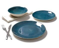 TEX - Vajilla 12 Piezas Mafra Azul