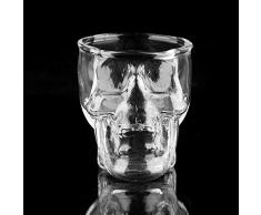 Peanutaso Cráneo Transparente Vaso de chupito para Vodka Whisky Vino Cerveza Vajilla para el hogar Taza de la Novedad Taza de Vino Taza de Regalo