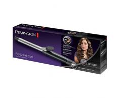Remington Pro Spiral Curl CI5519 Rizador de pelo, Pinza de 19 mm, Cerámica y Titanio, Punta Fría, Digital, Negro