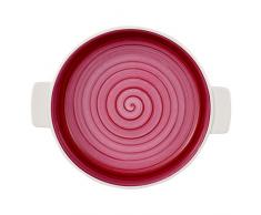 Villeroy & Boch Clever Cooking - Fuente de Horno Redonda, 24 cm, Porcelana Premium, Rosa