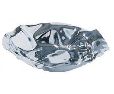 Alessi 90084 Port Round - Bandeja de Acero Inoxidable con Acabado en Espejo (27 x 7,5 x 30 cm)