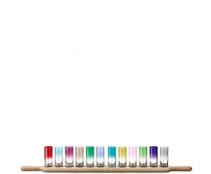 LSA International - Paddle - Gran set para Vodka con tabla de madre de roble, L77cm, Varios colores