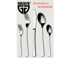 Gräwe Würzburg - Cubiertos para ensalada (acero, cuchara y tenedor)