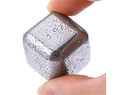 1 pieza de acero inoxidable cubos de piedra de la barra de ktv suministros mágico/vino/cerveza enfriador de rocas enfriadores de hielo enfriadores de enfriamiento