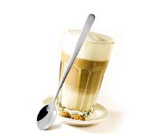 Fackelmann 41421 Cucharas Largas Bebida 19Cm, Acero Inoxidable, Centimeters