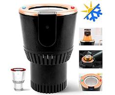 Olymbros Taza de enfriamiento rápido para Autos 12V Taza de Agua para enfriamiento y calefacción portátil Universal para Autos - Portavasos para Autos Silencioso Refrigerador Pequeño Coche Viaje