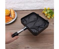 Gofrera, Fabricante de la galleta antiadherente, hornada de la torta de la cacerola de la hornada de la aleación de aluminio con el molde de la forma de los pescados de 2 caras