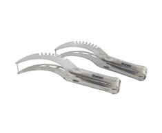 Dianoo 2PCS afilada y seguro acero inoxidable sandía máquina de cortar del cuchillo, cortador de corer para la sandía y el melón, plata, 2PCS