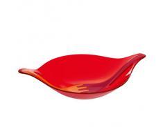 Koziol LEAF L+ - Ensaladera, con cubiertos incorporados para servir, 3 l