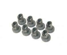 Electrolux Zanussi lavavajillas 50286967000 accesorios/cesta de vajilla 8 x lavavajillas ruedas cesta superior de la piel por Juno Privileg, Quelle