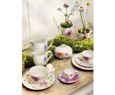 Villeroy & Boch Mariefleur Basic - Taza de café (porcelana Premium, 350 ml, altura de 9 cm) blanco/colorido