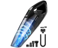 【Hogar y Coche】Holife Aspirador de Mano, Aspirador de Mano Sin Cable y Tecnología Ciclónica, Potente Aspiradora en Seco y Húmedo, Tiempo Largo de Trabajo, Recargable para Casa, Base de Carga en pared