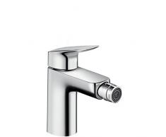 Hansgrohe Logis Grifo de Bidé con Vaciador Automático, Cromo, 100 mm