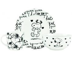 United Labels AG 0121751 Peanuts Snoopy – Juego de desayuno, 3 piezas