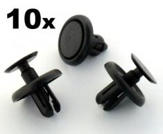 10 x Toyota Remaches Plásticos - Clavija Ajuste Plástico para Revestimiento Interior Rueda y Bandeja Motor - Coche Grapas (90467-07201) - Franqueo libre!