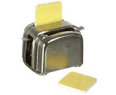 Tostadora Cromada con tostada en miniatura accesorio de cocina para casa de muñecas 53