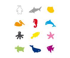 Tescoma Jgo 12 Marcadores Vasos Oceano Myglass, Multi