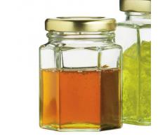 Bote para conservas Hexagonal 110 ml (3,8 oz)