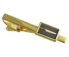 Select Gifts Cuchillo de Chef de Tono Oro Clip de Corbata Cuadro de Mensaje Grabado