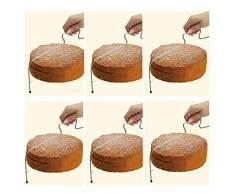CAOLATOR - Cuchillo con hilo de acero tipo Lira, regulable para cortar bizcochos – Cuchillo tipo Lira para cortar bizcochos, tartas y pasteles - Utensilio ideal para repostería - 2 alambres