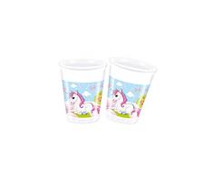 Procos 85672 Party Plato Unicornio, Taza, One size