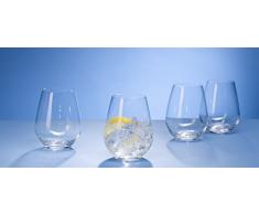 Villeroy & Boch Ovid Set de vasos de agua, 4 piezas, 420 ml, Cristal, Trasparente