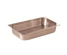 Bandeja de acero inoxidable perforada Vogue (65 mm de profundidad)