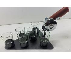 Paleta de chupito con timbre + – Vasos de chupito – Paleta nuevo Tronco mesa
