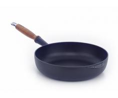 Le Creuset 20059280000460 Sartén Alta de Hierro Fundido, Redonda, à 28 cm, Apto para Todas Las Fuentes de Calor, Incl. inducción, Negro Mate