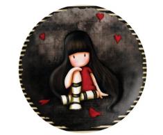 Enesco Gorjuss - Plato decorativo de pared, diseño Ruby, 20 cm