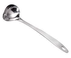IMEEA Cucharón para salsa con boquilla de acero inoxidable, 11.6 pulgadas