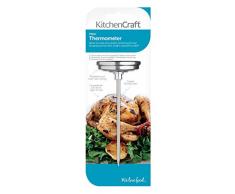 Kitchen Craft Termómetro para La Carne, Acero Inoxidable, Plateado, 24.9x9x5.2 cm