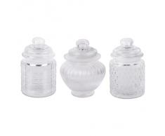 Clayre & Eef 6GL1168 - Tarro de Cristal (8 x 12 cm)