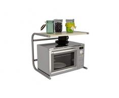 SILVANO Mueble Repisa sobre Microondas 49,5 x 36,5 x 40,5cm Estante de Cocina Estanteria