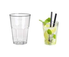 Pap-Star 20 Vasos para Caipirinha, 0,3 l, diámetro de 8 cm y 11 cm, Transparente