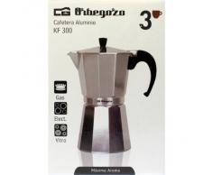 Cafetera italiana ORBEGOZO KF300 | ORBEGOZO 3 tazas Vitro Gas Electrico