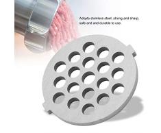 Garosa Cuchillo Picador de Carne Disco de Acero Inoxidable Cuchillo Picador de Carne Cuchillo con Orificios de 5/7 Mm Pieza de Recambio Profesional para Picadoras(7 mm)