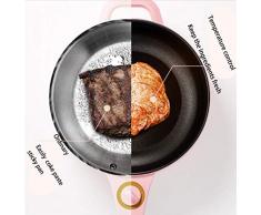 Mini sartén eléctrica Olla de cocción lenta multifuncional Olla de ebullición antiadherente sartén antiadherente olla redonda y olla olla olla eléctrica de viaje olla eléctrica de viaje,M