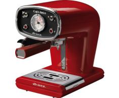 Ariete 1388-30 1388/31 CAFETERA ESPRESSO NEGRA CAFE RETRO, 900 W, 2 Cups, Aluminio, Rojo